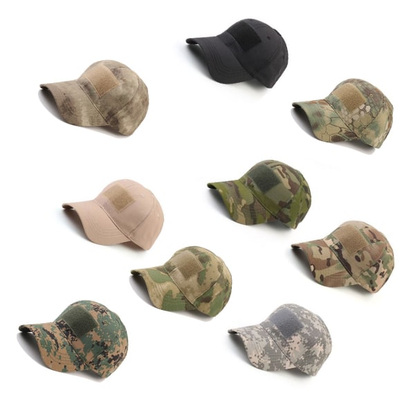 Män Baseball Cap Camo Taktisk Hatt Army Militär Utomhus Camo Sommar Casual Mesh Kepsar Ruins green