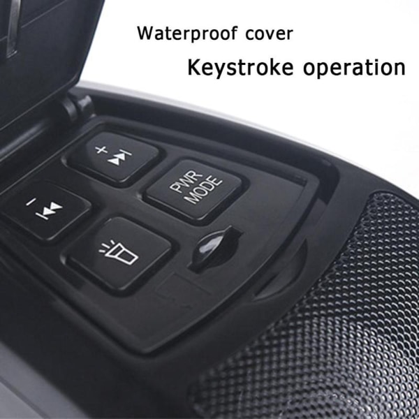 Ny motorcykel Audio MP3 Bluetooth -radio med ljusmodifierad pedal elbil högtalare power Reddish black