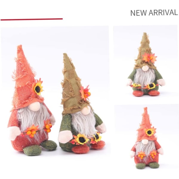 Blomma Ansiktslös docka Gnome Vårplysch Dvärg Elf Doll Ornament Dekoration Present med blombär för hemmakontoret Skrivbordsstil2