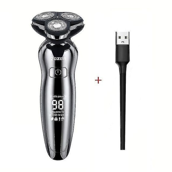 Elektrisk rakapparat för män Elektrisk skäggtrimmer USB Uppladdningsbar Professionell Hårtrimmer Hår 1st