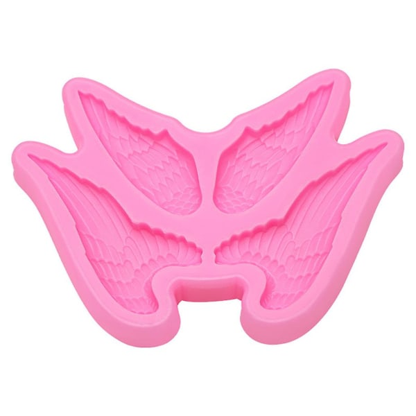 Pink Shiny Angel Wing Nyckelring Form för Valentine Love Gift Craft