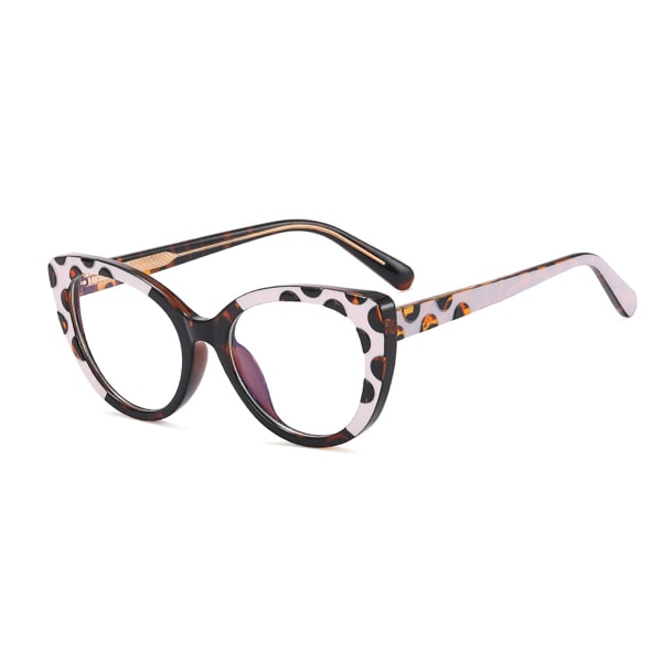 Blått ljusblockerande glasögon, retro rund glasögonbåge Anti Eyestrain Datorglasögon för kvinnor män c8