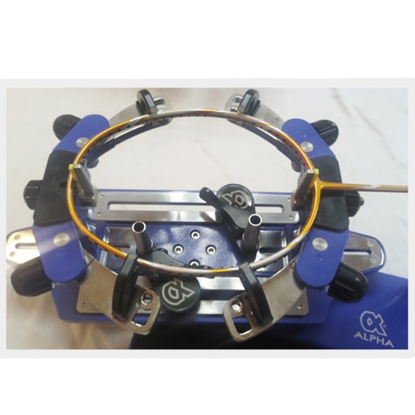 Trådningsmaskin Dragningsmaskinverktyg badmintonracket special gripper blockerar inte hålet-C-klämma fixerad yellow