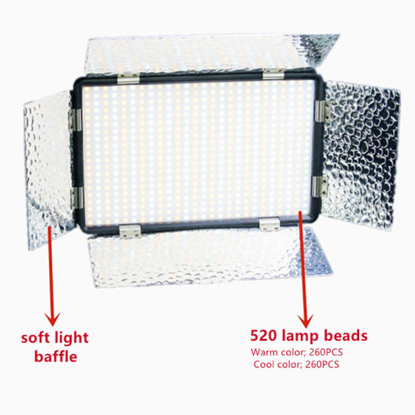 Ljus Led Video Ljuspanel Rgb-panel Ljus Lång batteritid för Dslr-kamera