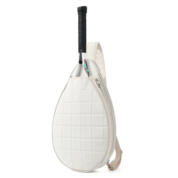 Tennisryggsäck Multifunktionell liten racket Tennisväska Vattentät Tennisryggsäcksställ för män och kvinnor White