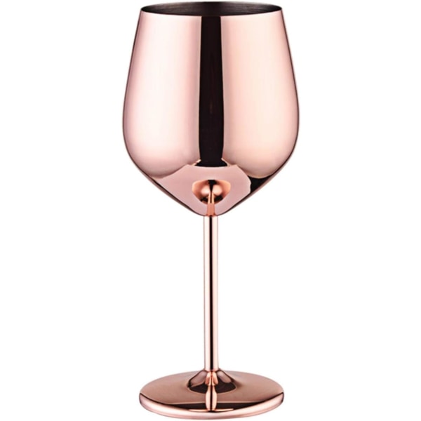 1 st glasbägare sherryglas i rostfritt stål Kopparspegel Finish vinglas för din födelsedagsfest Trädgård utomhus