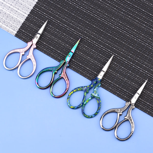 Präglad Phoenix Craft Scissors - Sax för tepåse med multifunktionssax i vintage gradient blue 6