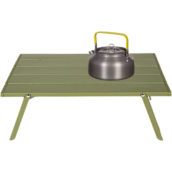 Kompakt hopfällbart strandbord 1 st gångjärnsdesign Utomhus mini fällbart bord, ultralätt aluminiumlegering liten bärbar Compac