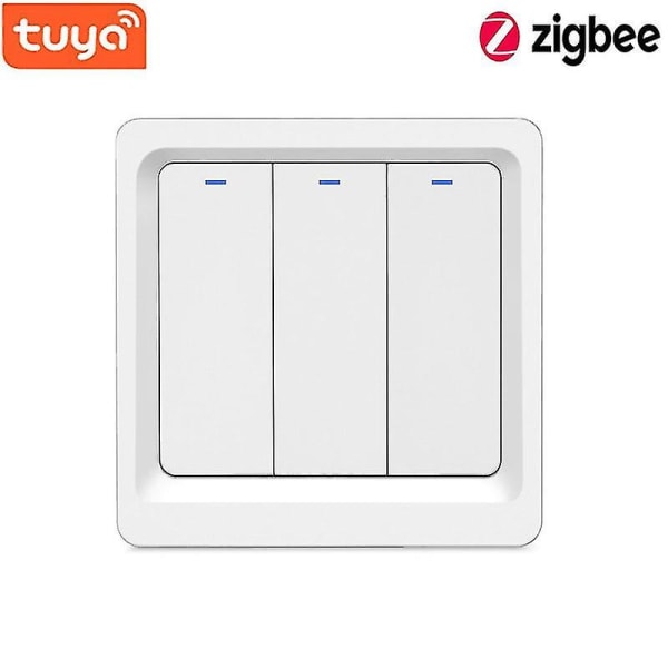Tuya Zigbee Eu Smart Light Touch Switch Neutral Wire/no Neutral