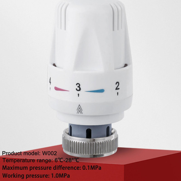 Termostatisk radiatortemperaturkontrollventil 6~28 Manuellt justerbart område