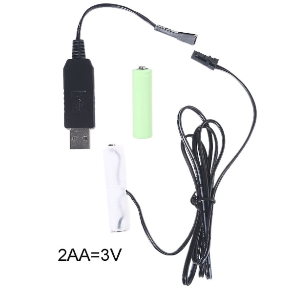 Universal löstagbar 2-i-1 USB/typ C power för Aa-batteri Byt Aa-batteri Återanvänd Aa Dummy-batterier
