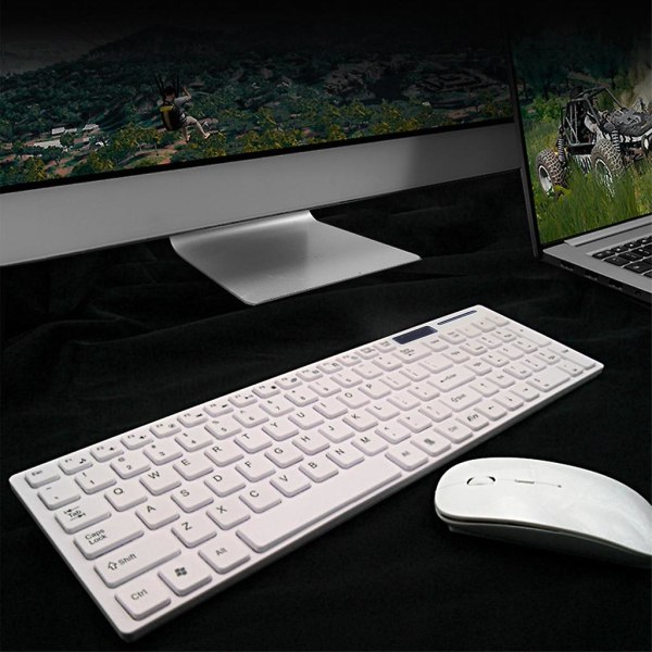 Universal Silent Ultratunt 2,4g trådlöst tangentbord och set för bärbar dator