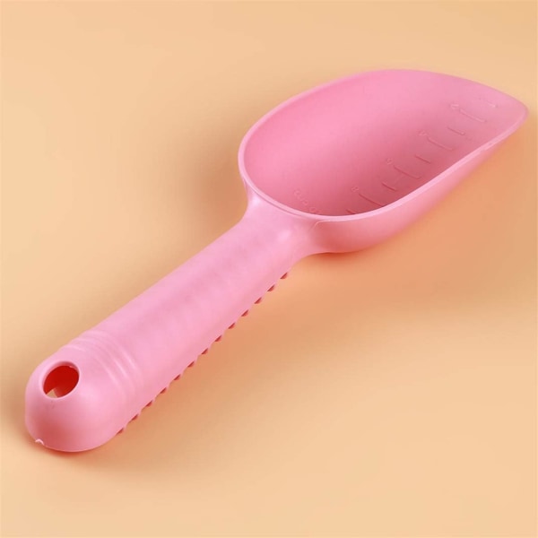 Komposit multifunktionell skopa plast trädgårdsredskap Blomkruka spade Scoop strand sand spade, rosa Pink