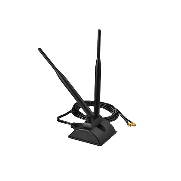 2.4ghz 5.8ghz Dual Band Wifi-antenn med förlängningskabel Rp-sma hankontakt för wifi trådlös router Nätverkskortsadapter