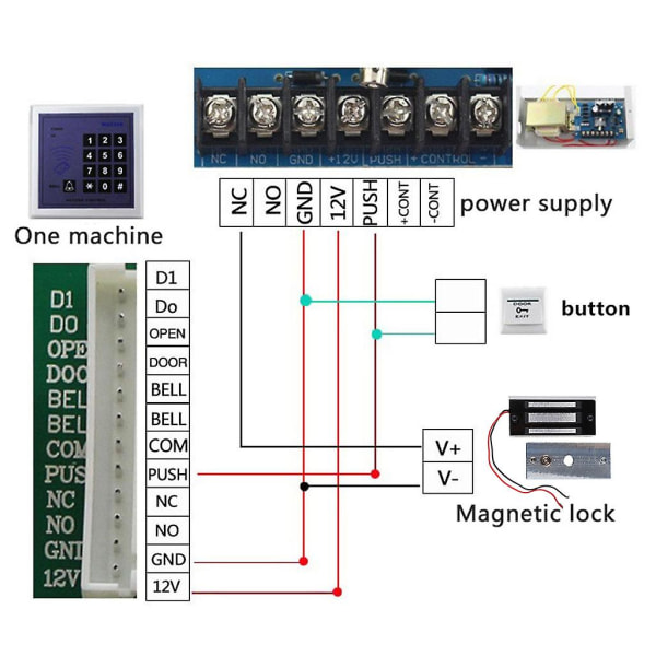 12v Mini elektroniskt lådlås Elektriskt magnetiskt skåpdörrlås 60 kg 130lbs