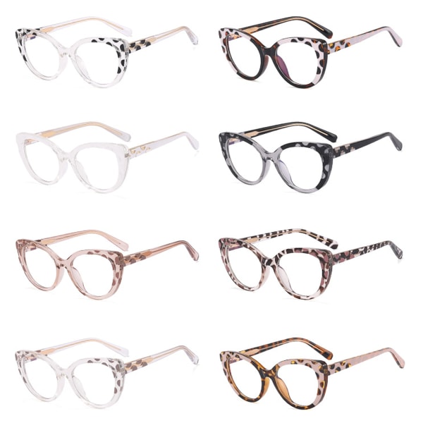 Blått ljusblockerande glasögon, retro rund glasögonbåge Anti Eyestrain Datorglasögon för kvinnor män c2