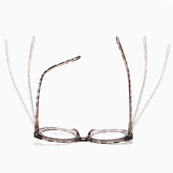 Blått ljusblockerande glasögon, retro rund glasögonbåge Anti Eyestrain Datorglasögon för kvinnor män c1
