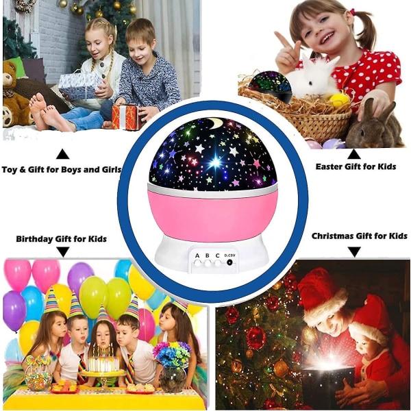 Leksaker för 1-10-åriga flickor,stjärnprojektor för barn 2-9-åriga flickor Presenter Leksaker för 3-8 H10Y