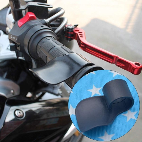 Throttle Assist Farthållare Grip Svart ABS Styre Rocker tumstöd för motorcykel