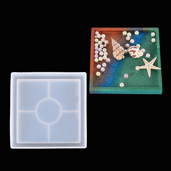 Gör-det-själv- molds för att göra glasunderlägg DIY-hartskonstverk Heminredning