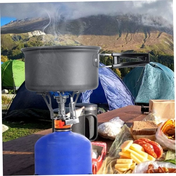 Campingspis, vindtät bärbar campinggasspis för matlagning utomhus, vandring och picknick