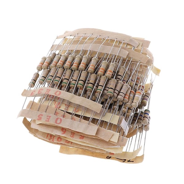 300 st Resistor Kit 1w 5% 0,1-750 Ohm Kolmotstånd 30 Värden Resistor Set