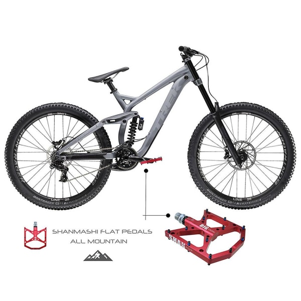 Hot gynnsam cykelpedal Mountainbike Palin-pedal i aluminiumlegering