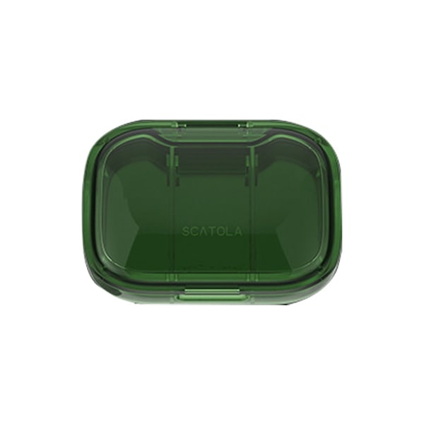 Pill Box Bärbar Pill Box med flera fack och förseglad fuktsäker design green S
