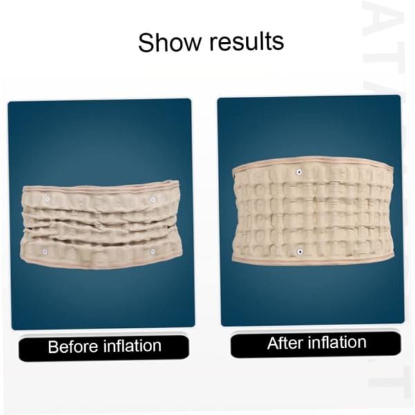 Ryggdekompressionsbälte Svankstöd Uppblåsbart svankbälte Ryggbälte Ryggbälte, Sportskyddstillbehör
