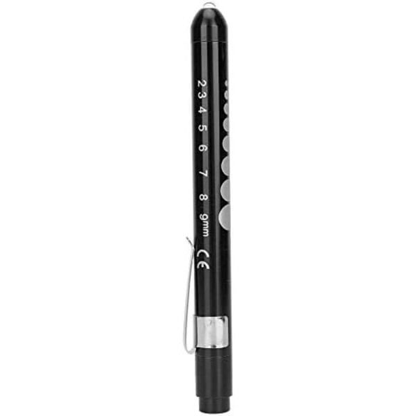 LED Penlight Professionell bärbar diagnostisk lampa Clinical Pen Oftalmisk undersökning Pupill Check Pen Light black