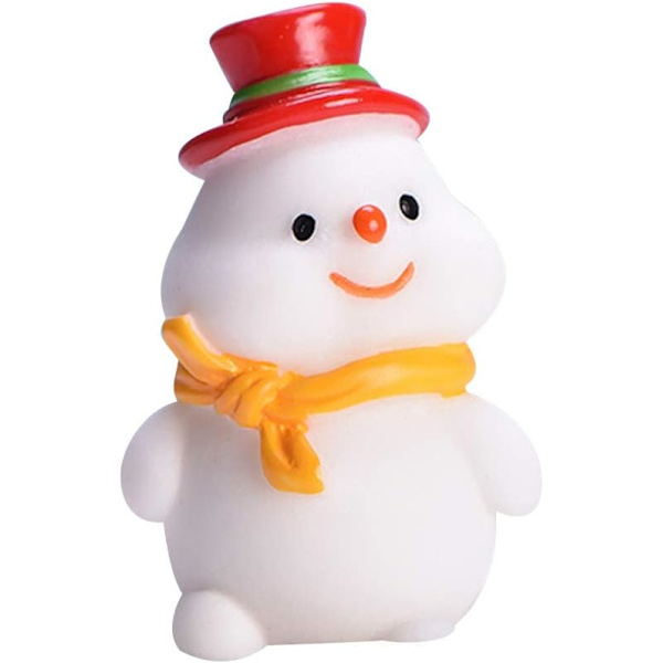 SpirWoRchlan Juldekorationer Rea,Mini Santa Claus Snowman Miniatyrfigur