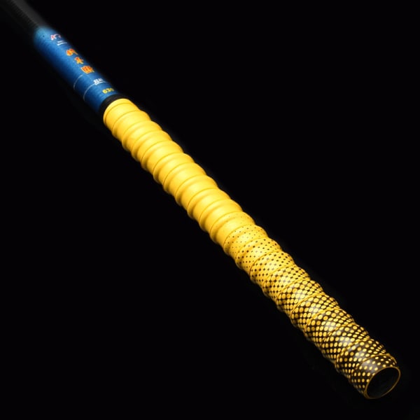 Badminton grepp fiskespö gradient halkfri värmekrympbar spö röröverdrag slagträ greppband tennisracket yellow