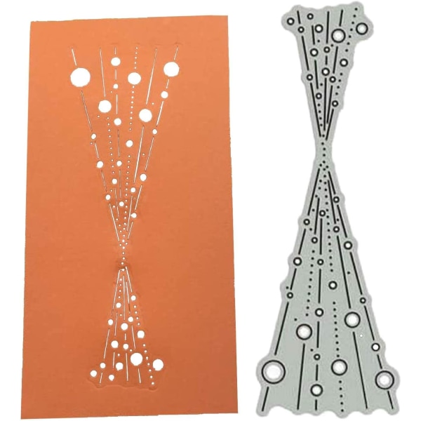 Polka Dot Cutting Dies för korttillverkning, Jul DIY Paper Craft Präglingsschabloner Metall Cut Dies för Scrapbooking Album Gre