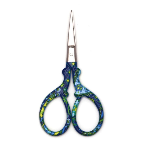 Präglad Phoenix Craft Scissors - Sax för tepåse med multifunktionssax i vintage blue 4