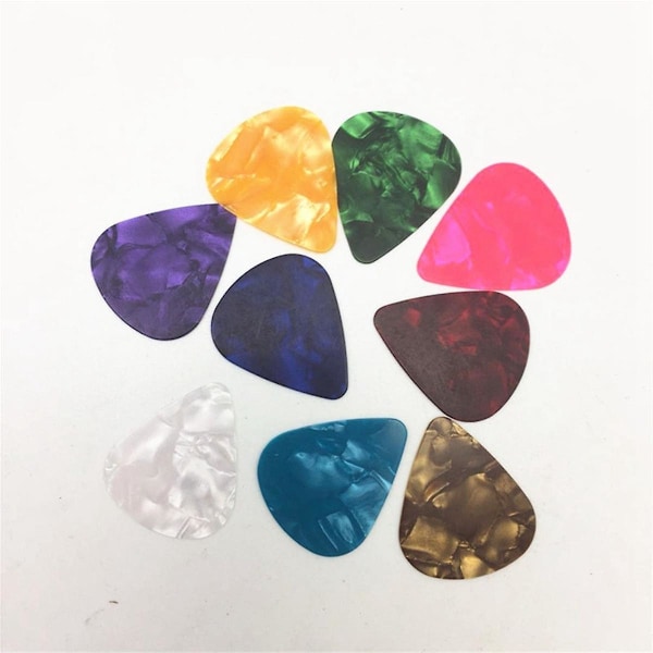 100X Gitarrplektrum 0,46 mm Tjocklek Celluloid Gitarrplektrum Plectrum