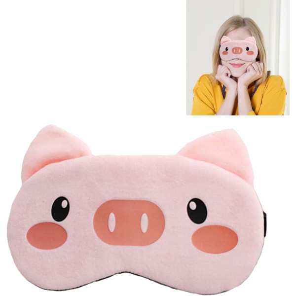 Söt Piggy Sleep Eye Mask Tecknad Pig Multifunktion Ögonmask Elastisk skuggning Sova cover