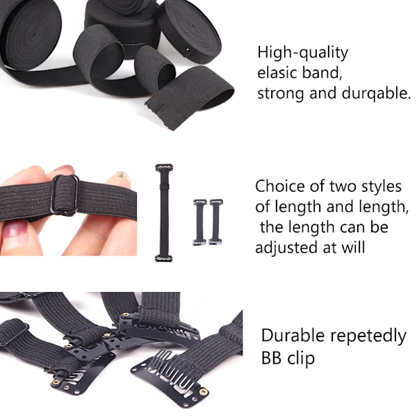 Bb Clip Face Line Belt Elastisk Anti-rynkor Remmar Strech Rem 1pcs