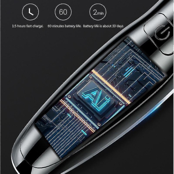 Elektrisk rakapparat för män Elektrisk skäggtrimmer USB Uppladdningsbar Professionell Hårtrimmer Hår 1st