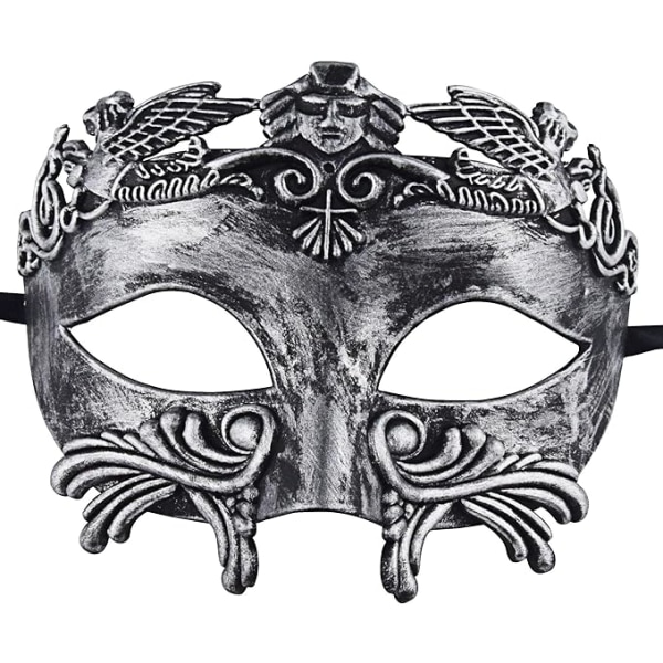 Forntida grekisk spartansk krigare romersk maskeradmask män venetiansk mask Bröllopsbollsmask Mardi Gras Mask Bröllopsbollsmask
