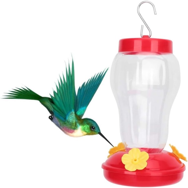 Hummingbird Matare Hängande Hummingbird Waterer Utomhusfågel Plast Drinker Blomform Fågel Vattendispenser