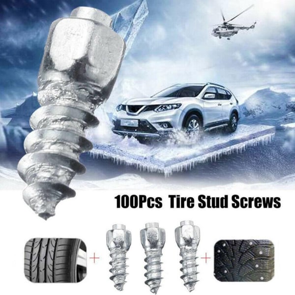 Bil vinter slitage-resistent volfram stål 100st/4*12mm bil SUV ATV anti-halk däck däck snö däck spik