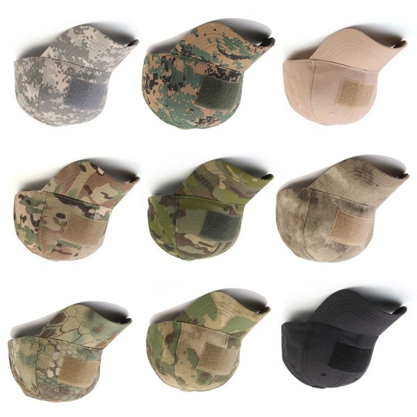 Män Baseball Cap Camo Taktisk Hatt Army Militär Utomhus Camo Sommar Casual Mesh Kepsar ash