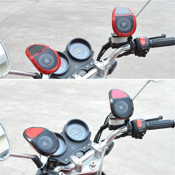 Ny motorcykel Audio MP3 Bluetooth -radio med ljusmodifierad pedal elbil högtalare power black