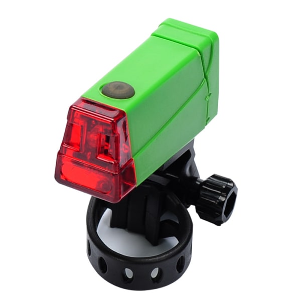 LED-cykelbakljus säkerhetsvarningsljus för mountainbike med lång batteritid green