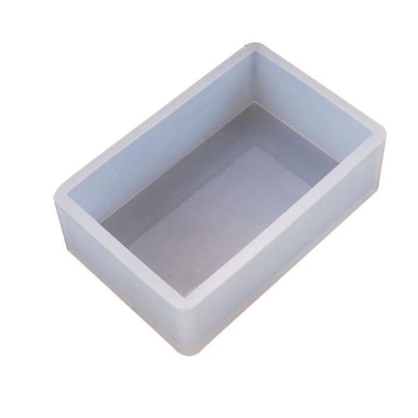 Gör-det-själv Kristall Epoxi Form Rektangulär Box Hantverk Skrivbordsdekorationer Molds