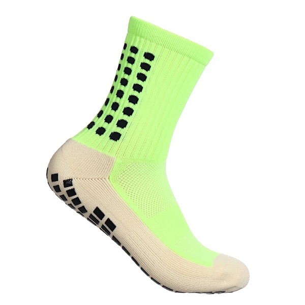 Antislip fotbollstrumpor för kvinnor och män, utomhus, sport, grepp, fotboll, yoga fluorescent green