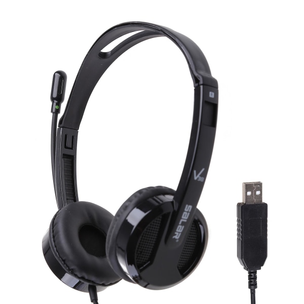 Universal Wired Stereo Hörlurar USB/3,5 mm Interface Gaming Headset Pc Hörlurar