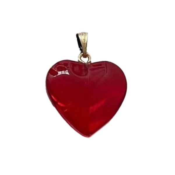 Mode rött hjärta berlock hängen för DIY halsband armband smycken hantverk