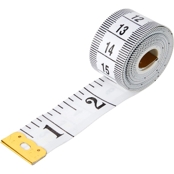 måttband | Lämplig för att mäta kroppen | sytejp | tum och CMS white