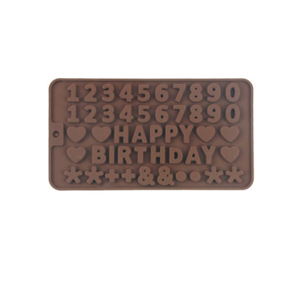 1 st bokstav och siffror choklad molds, molds för födelsedagstårta dekorationer Symboler